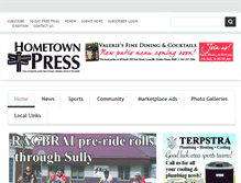 Tablet Screenshot of hometownpressia.com